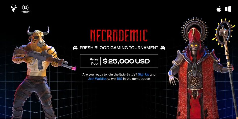 Necrodemic - бесплатная криптоигра с блокчейном, в которую можно играть и зарабатывать