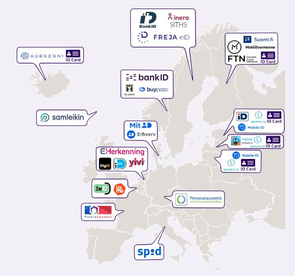 eIDs map