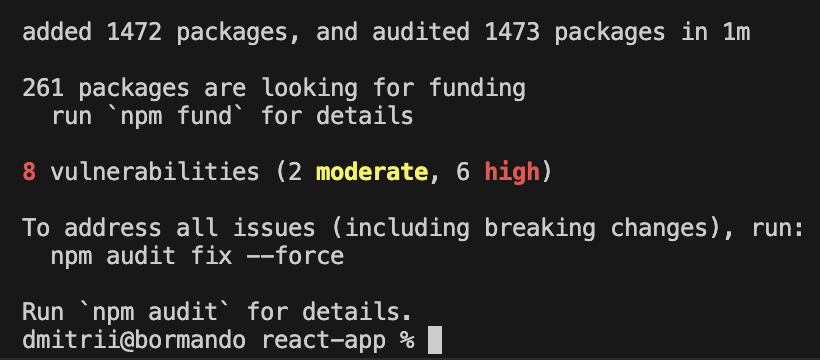 Generate package-lock.json and install dependencies without any cache