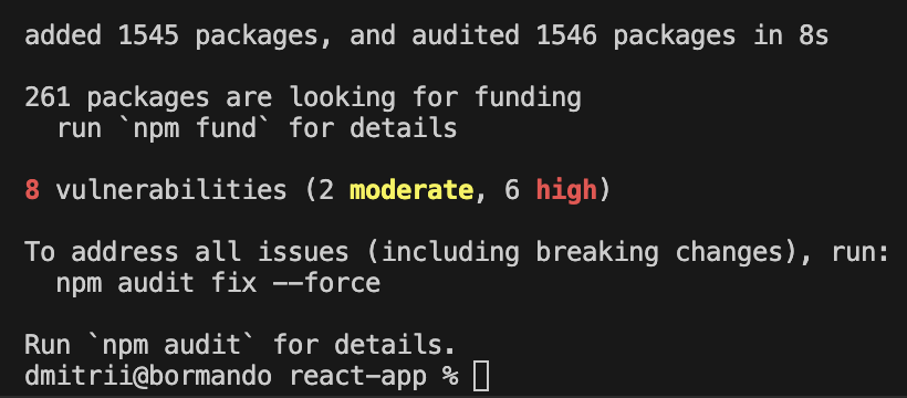 Install dependencies from package-lock.json with global cache