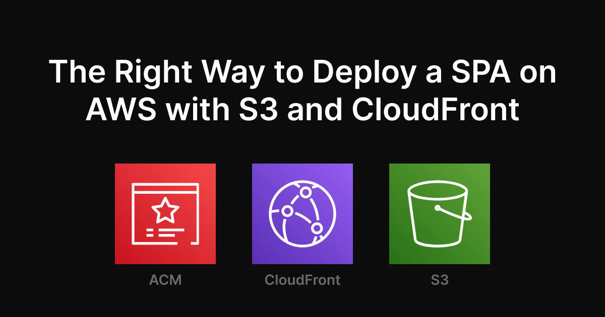 How to Deploy a SPA on AWS With S3 and CloudFront: The Right Way to Do It