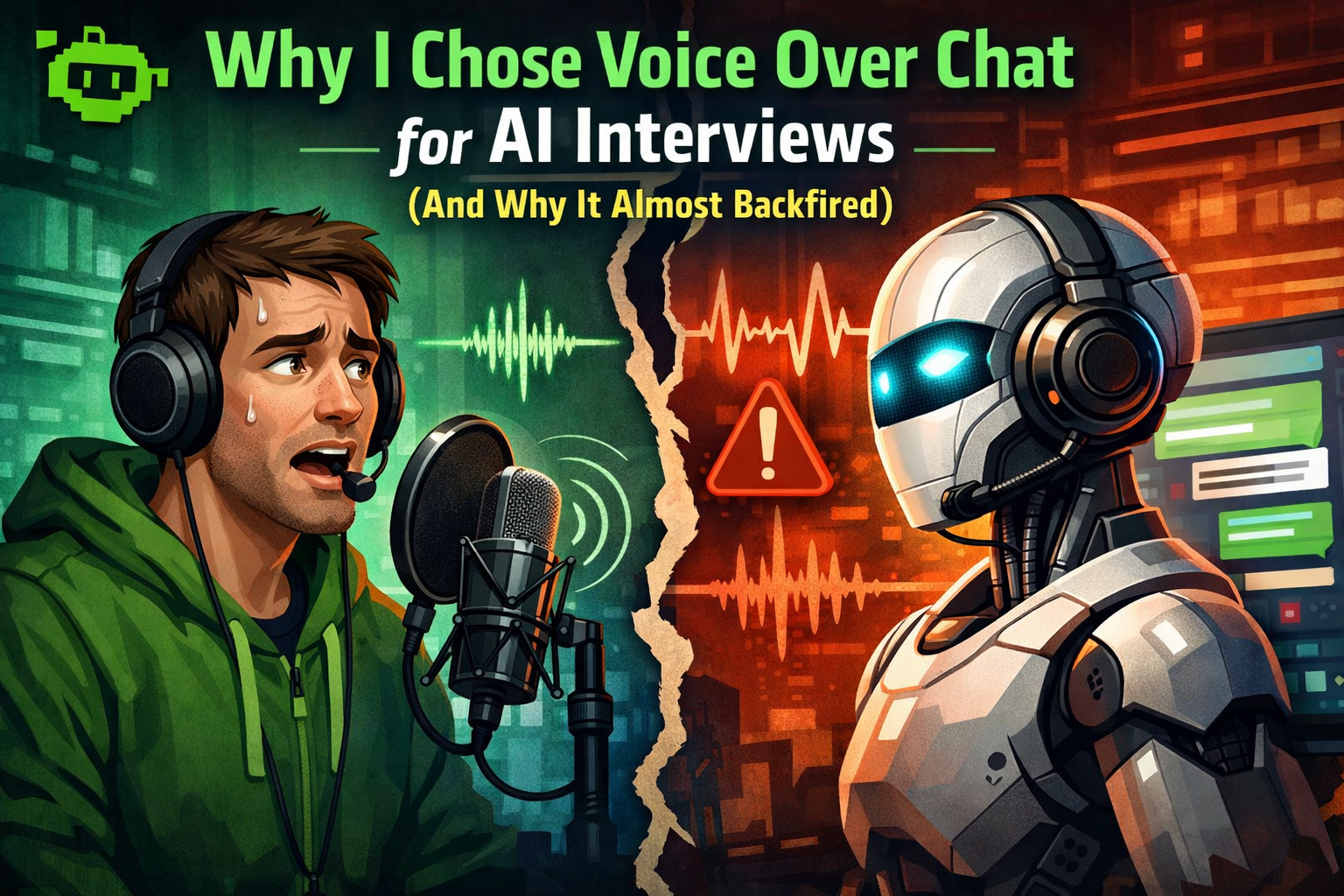 Why Voice Over Chat for AI Interviews (And Why It Almost Backfired)