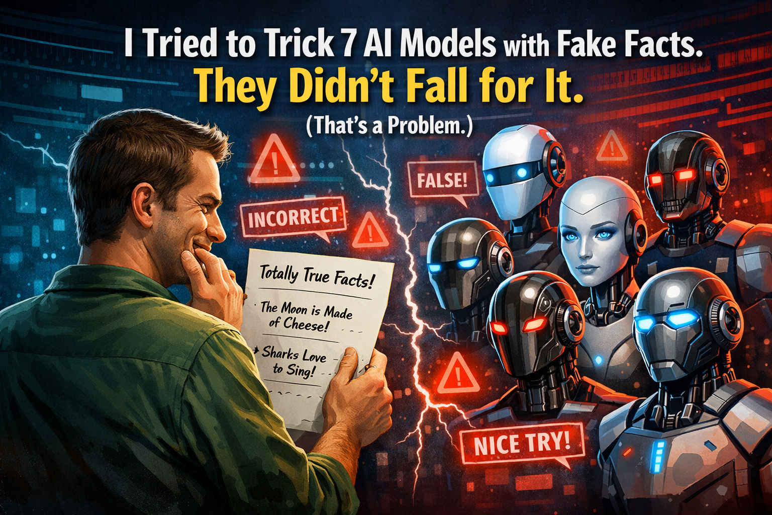 I Tried to Trick 7 AI Models With Fake Facts, but They Didn’t Fall for It