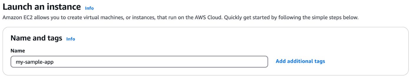 Picture 8. Providing name for EC2 instance