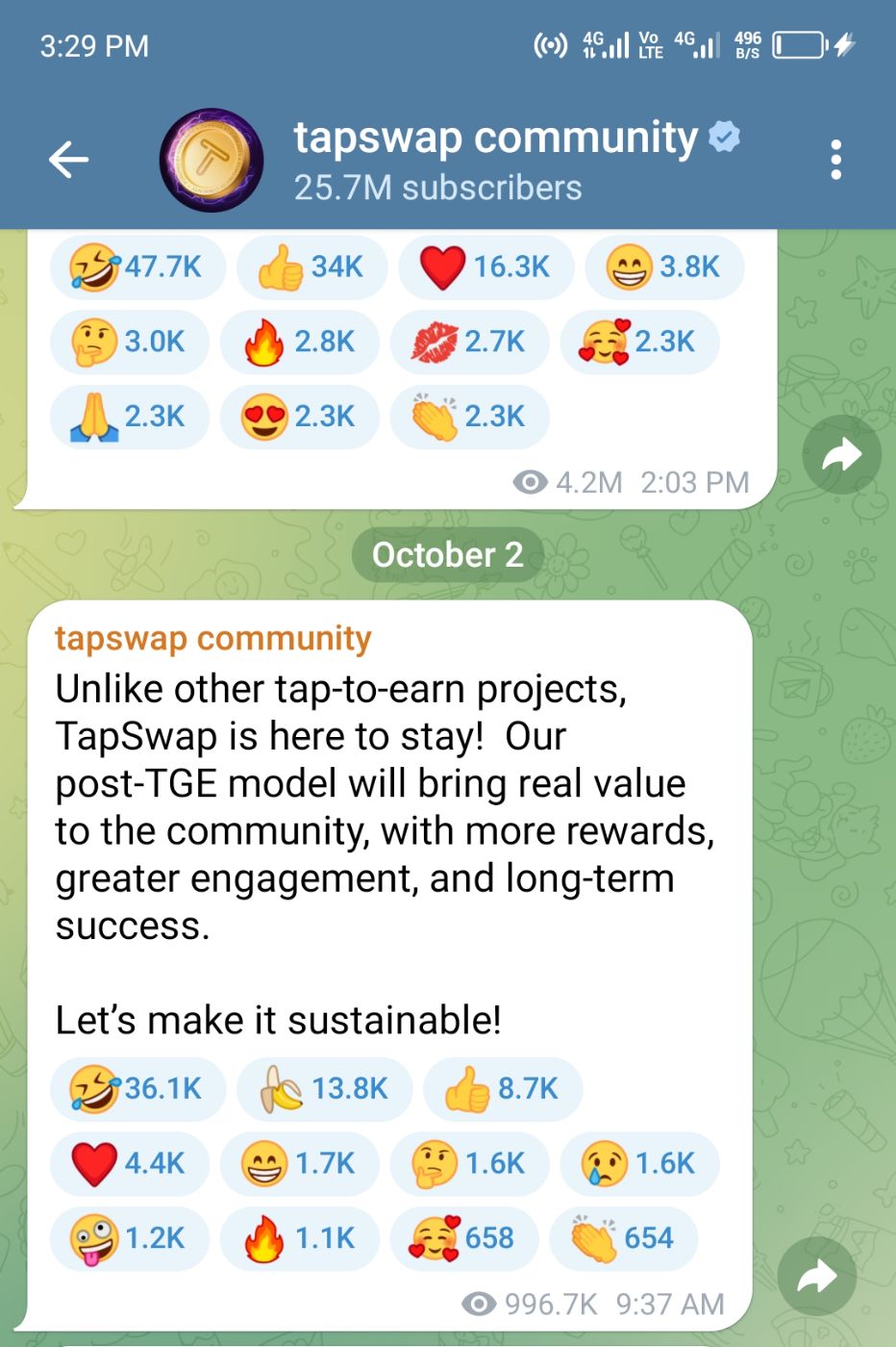 TapSwap Community update provides a clue