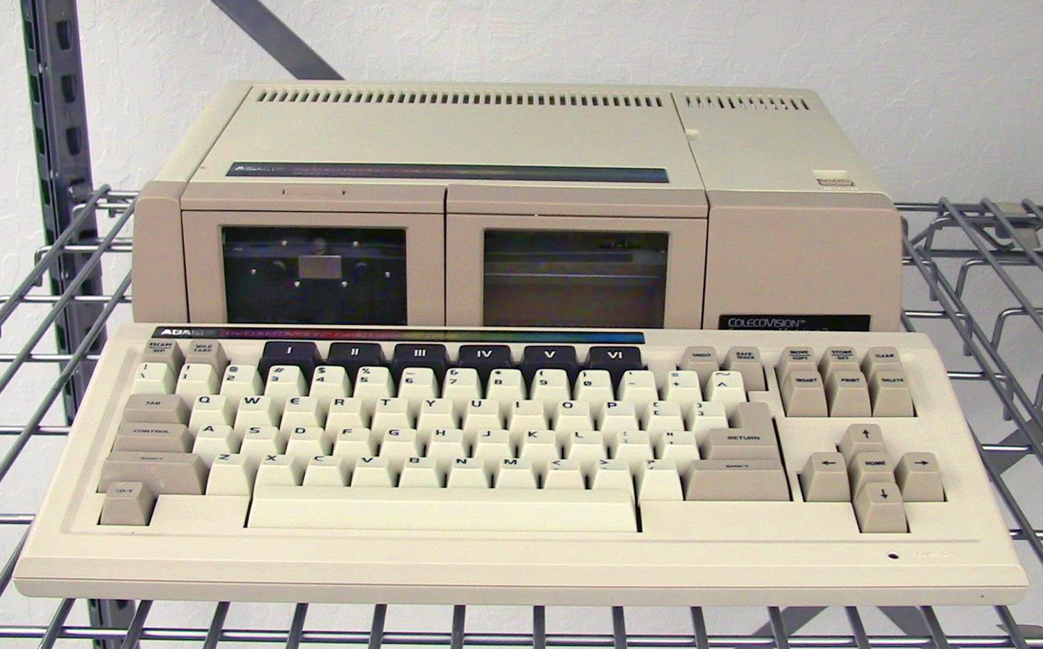 Coleco Adam came with two high-speed cassette drives