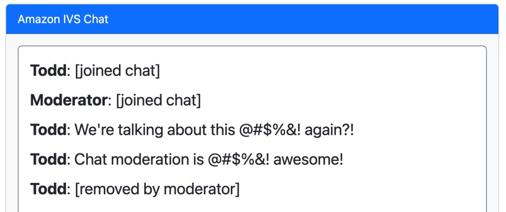 How to Manually Moderate Chat Messages on Amazon IVS 