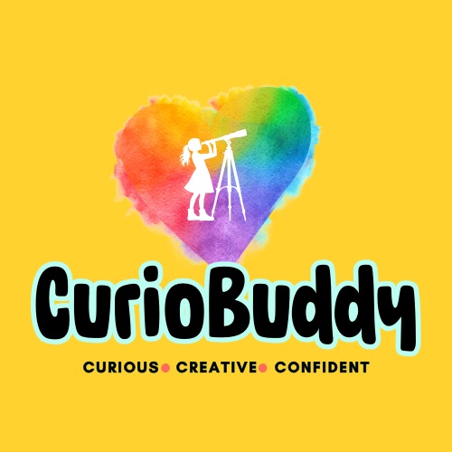 Our logo that highlights our mission of curiosity meeting creativity