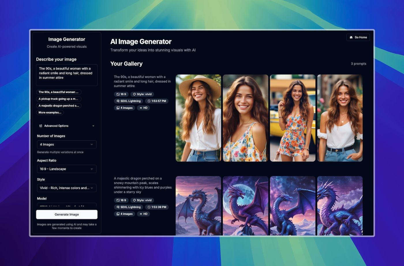 Nuxtbe - AI Image Generation