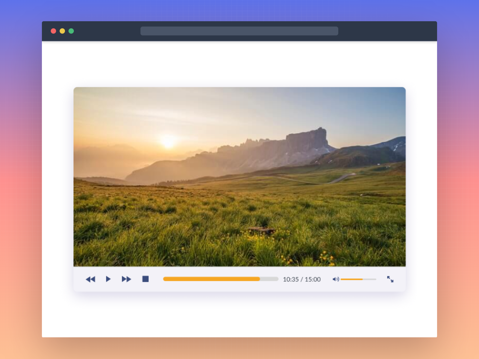 Video Player Web App Frontend Project