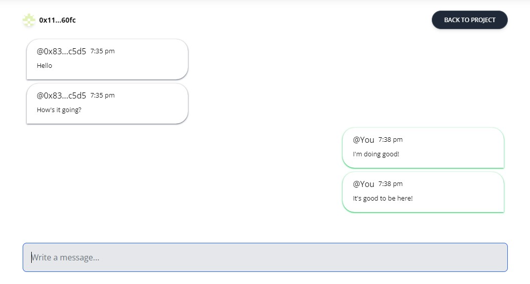 Messages Component