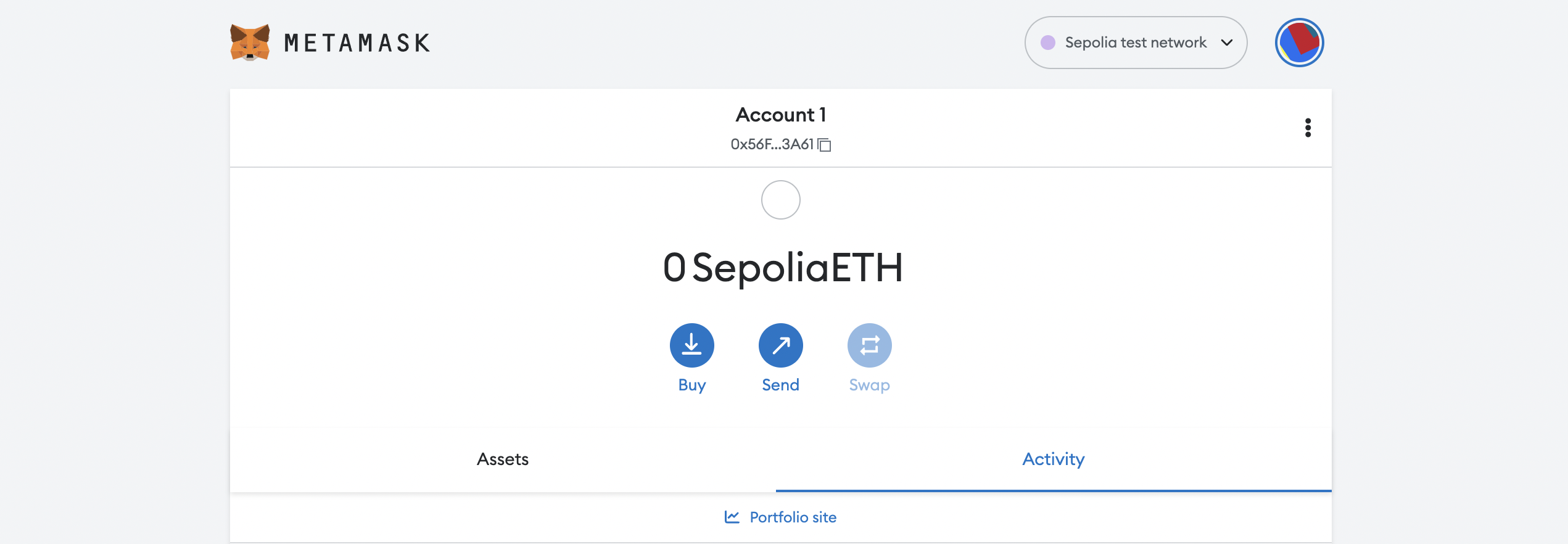 Metamask Interface