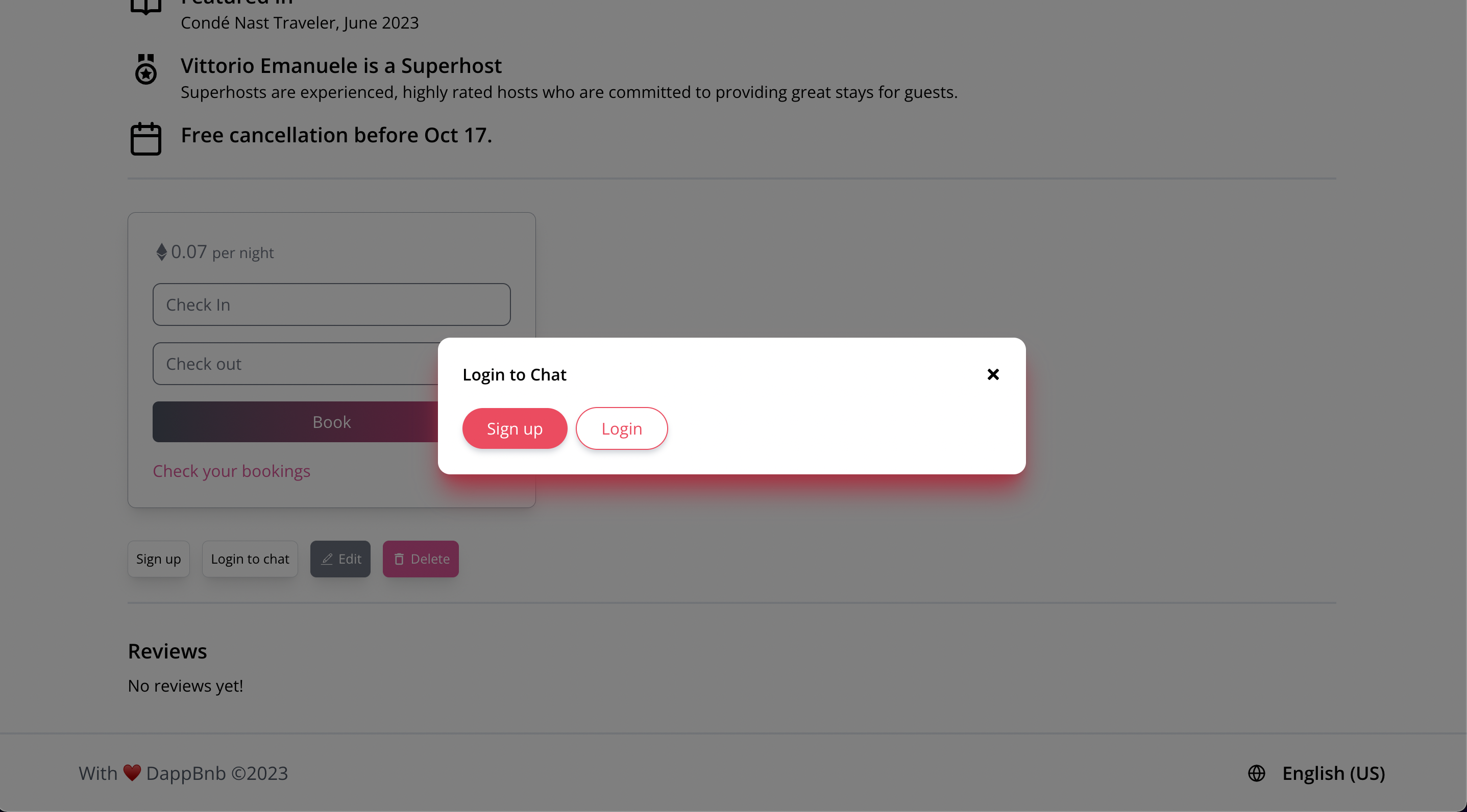 Auth Modal Component