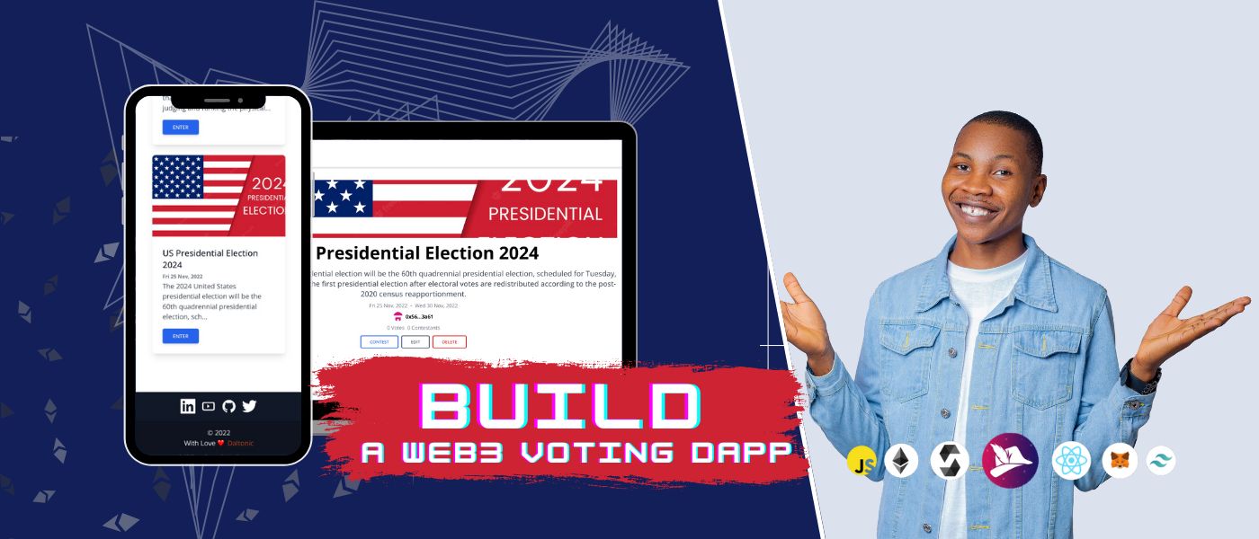 Как создать систему голосования на блокчейне с помощью React, Solidity и CometChat