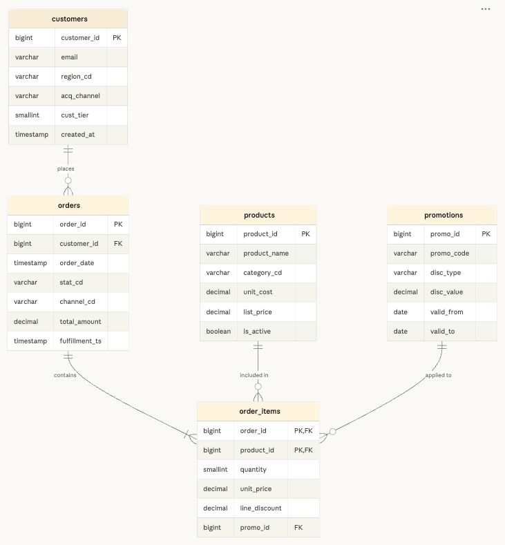 E-Commerce Data Warehouse - Entity Relationship Diagram (ERD)