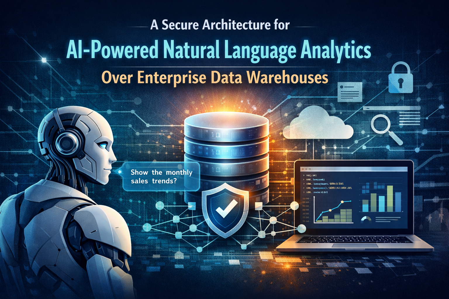 A Secure Architecture for AI-Powered Natural Language Analytics Over Enterprise Data Warehouses