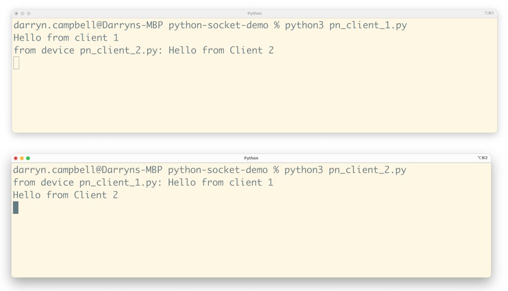 Python PubNub example