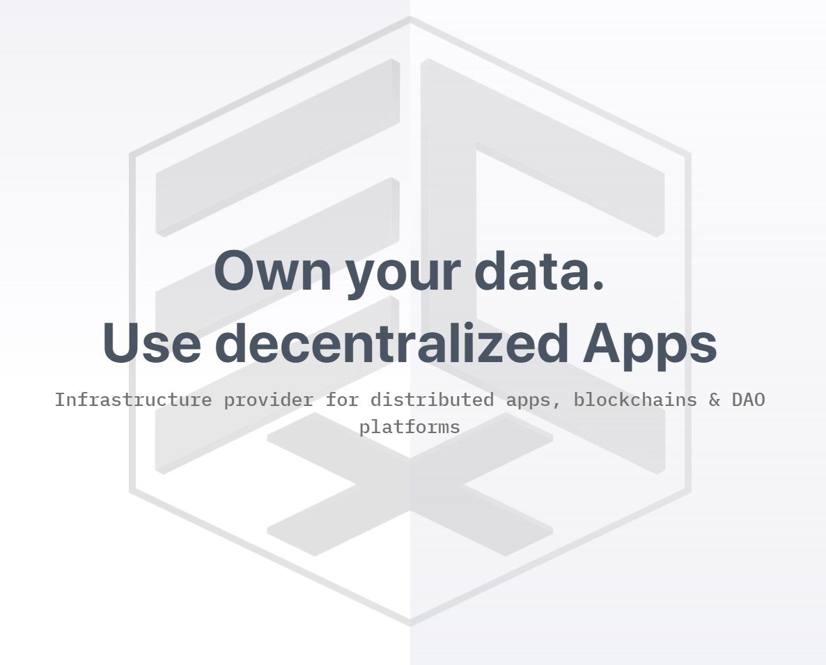 Владейте своими данными. Используйте децентрализованные приложения.