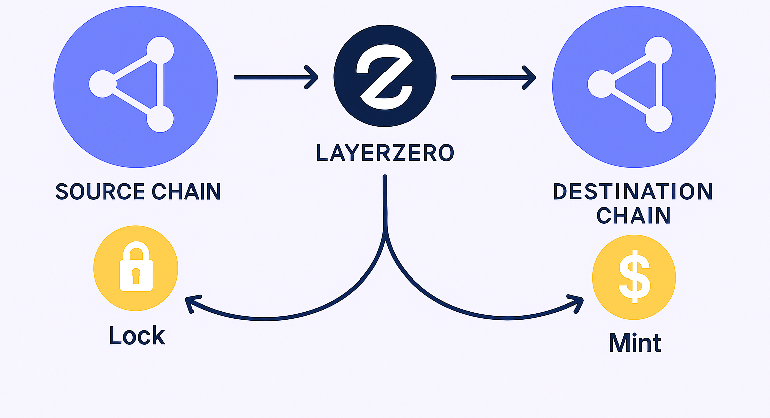 Lock and mint to transfer an existing omnichain token