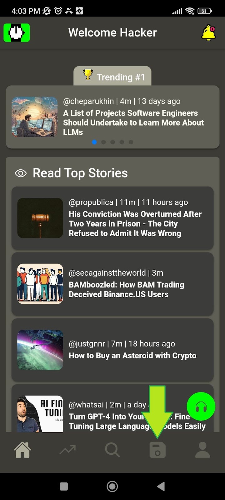 Your Curated Stories Icon