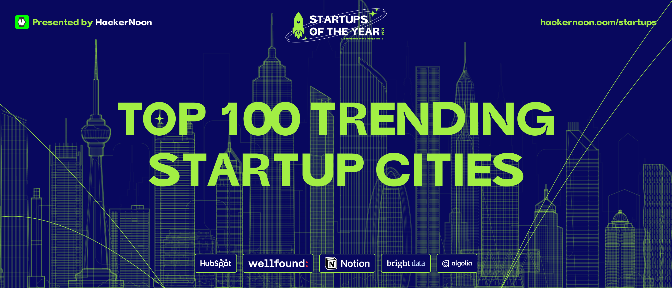 The Top 100 Trending Startup Cities