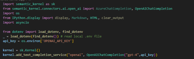 Get ready the Semantic Kernel