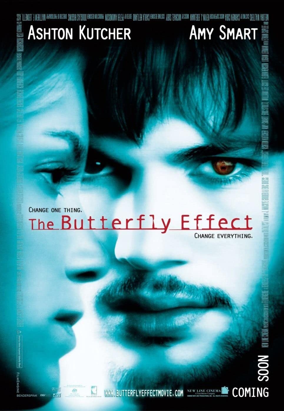 Time traveler movie about the butterfly effect (https://www.imdb.com/title/tt0289879/)