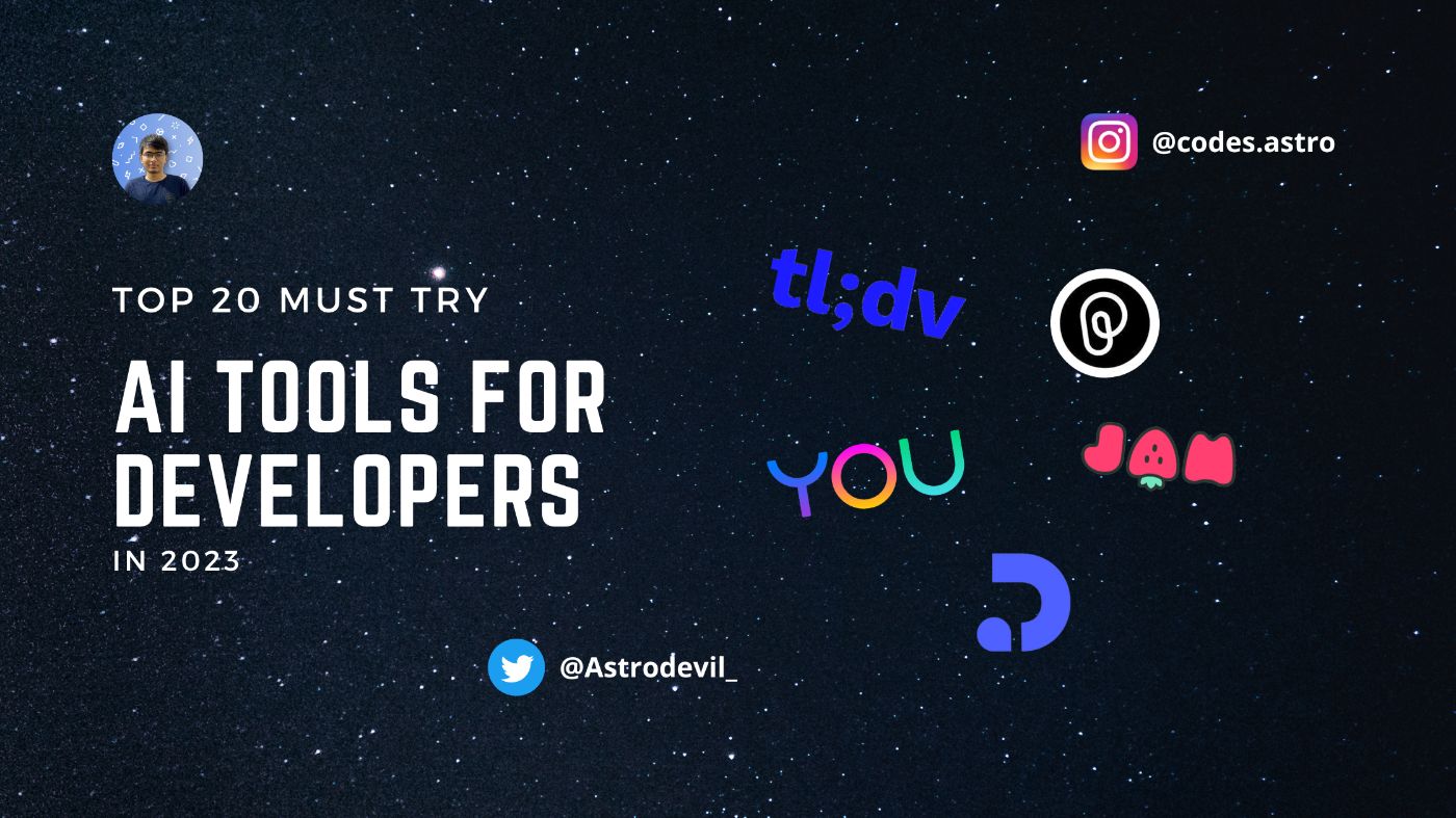 Essential AI Tools for Developers in 2023: 20 Must-Try Solutions