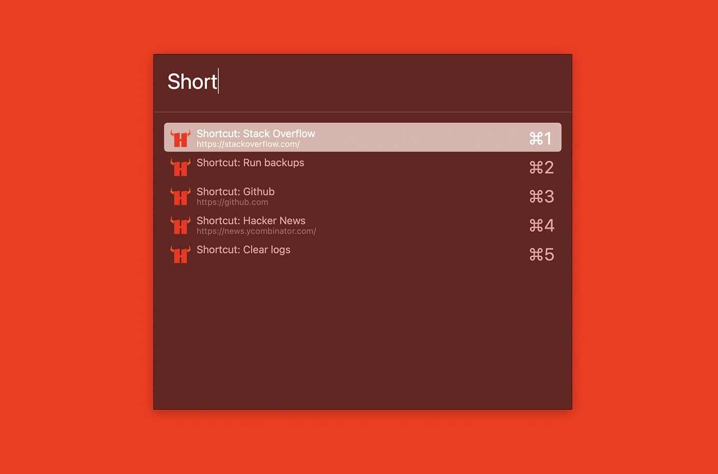 Hellfuzz. A fuzzy search, choice-to-behaviour mapper.
