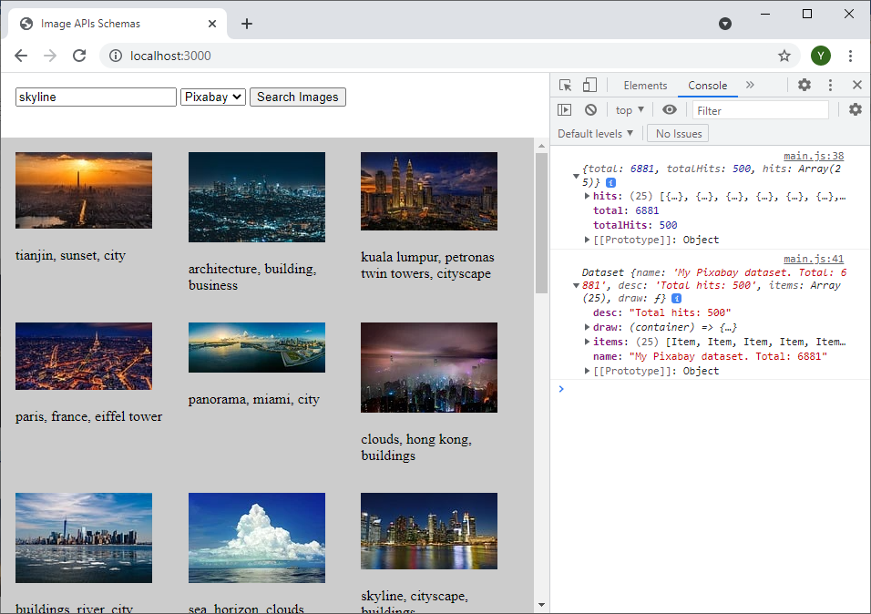Pixabay results converted to our Dataset format