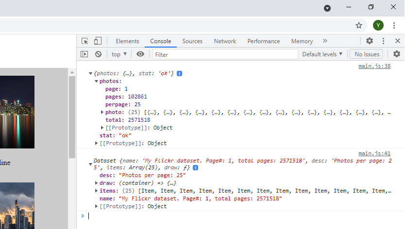 Flickr results converted to our Dataset format