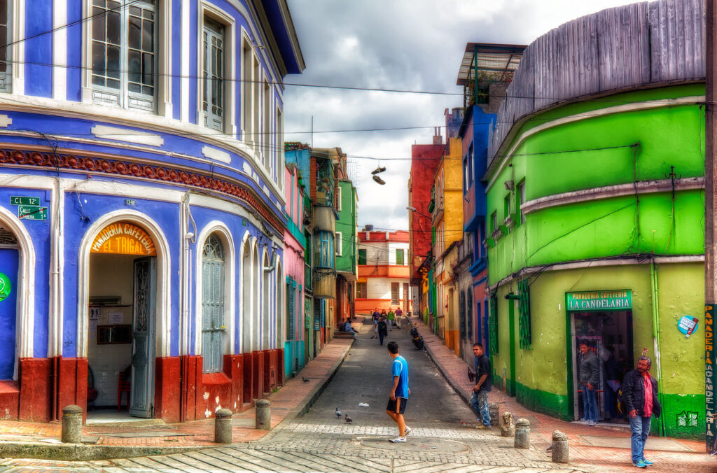 Bogotá, Colombia’s La Candelaria district. Image courtesy of Pedro Szekely on Flickr.