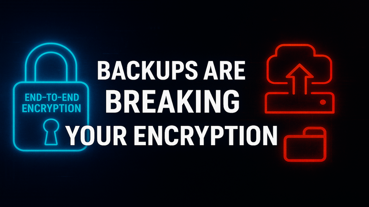 WhatsApp Encrypts Your Messages—But What About the Backups?