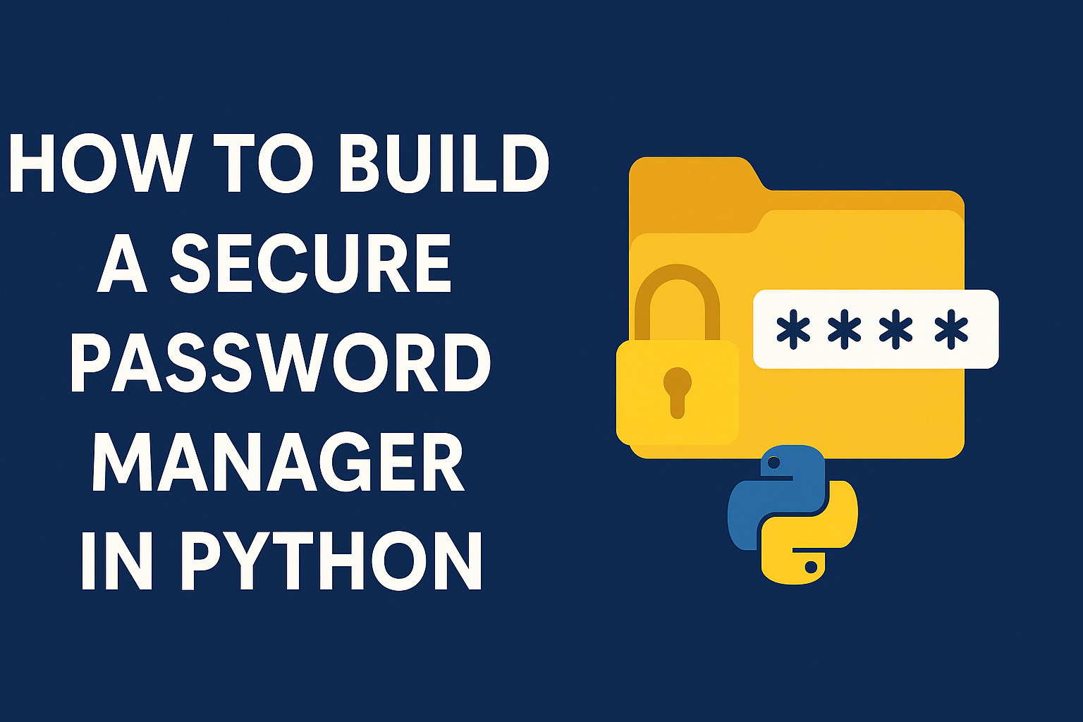 Here's The Code You Need to Build a Secure Password Manager in Python