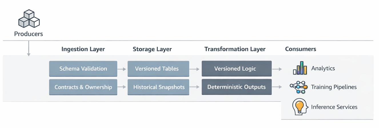 Layered ML-Ready Data Architecture in AWS