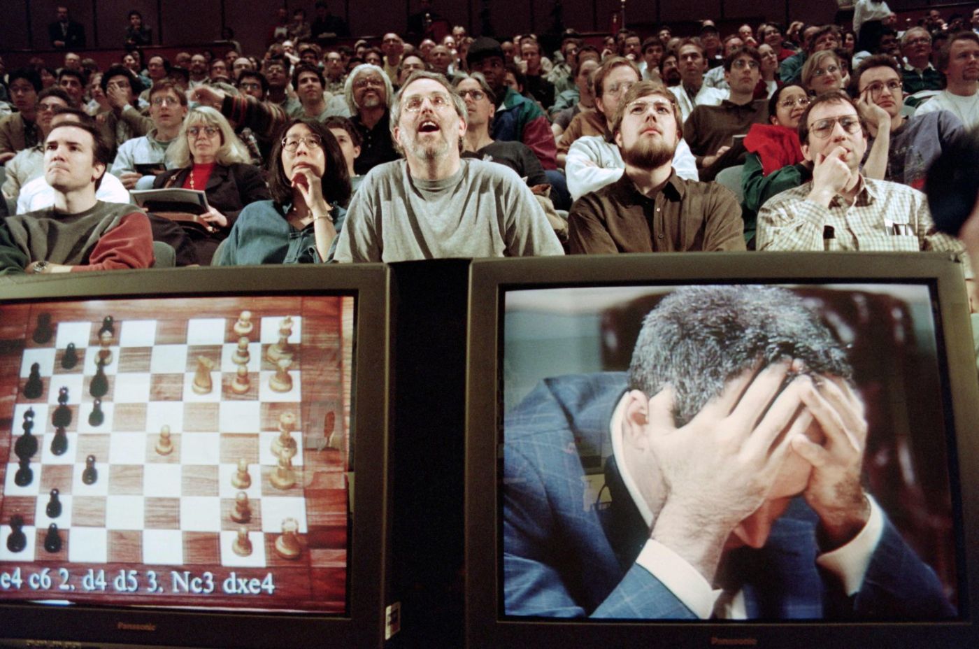 Garry Kasparov, World Chess champion, loses to IBM's Deep Blue in 1997, putting AI in the spotlight