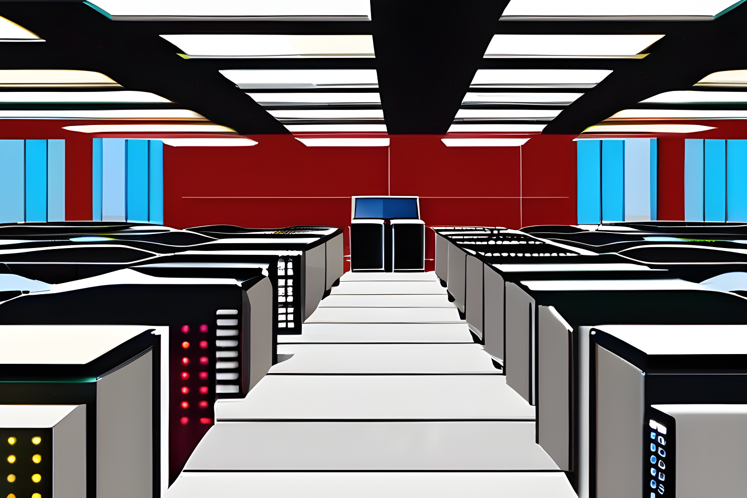 a big computer lab