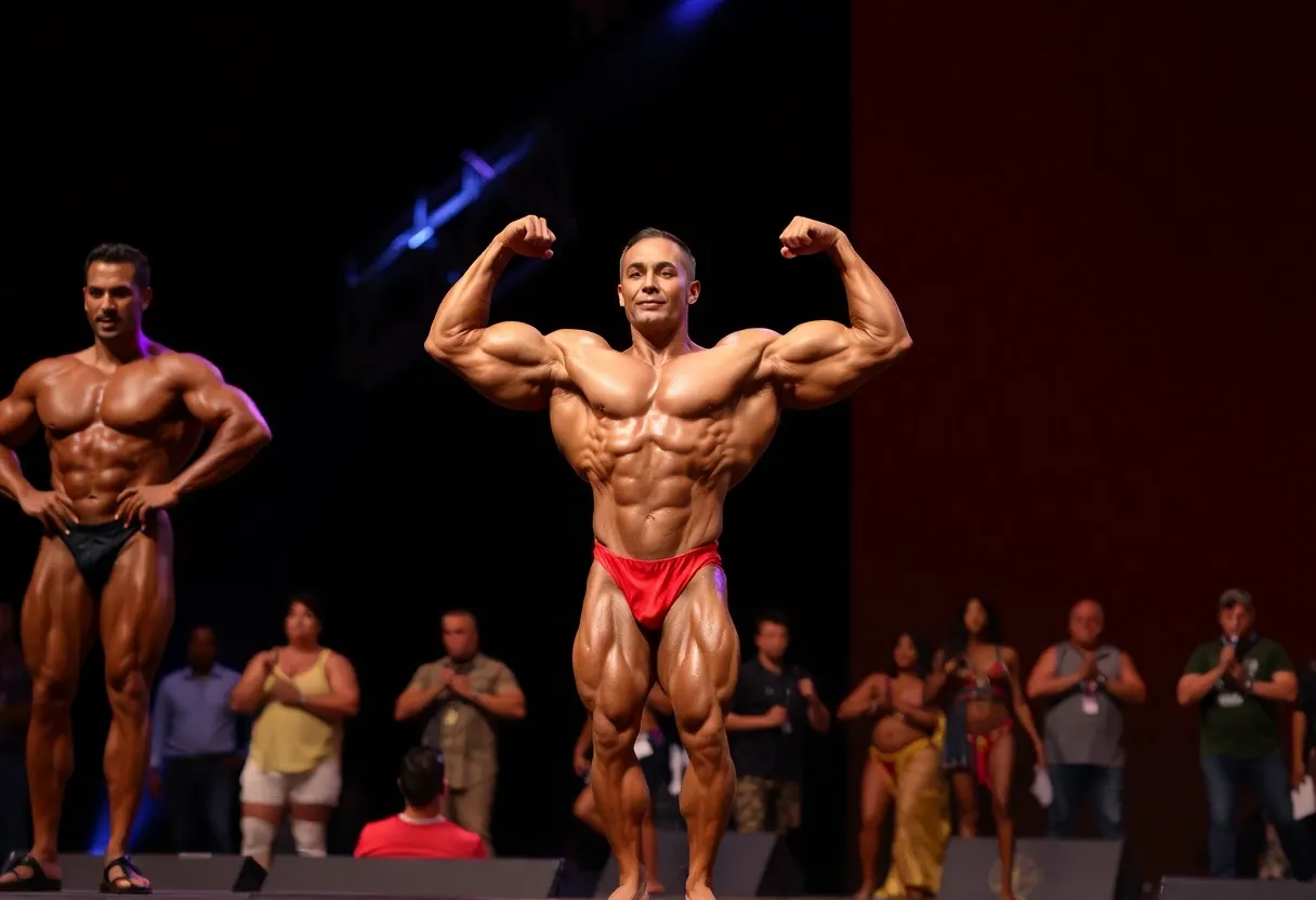 a bodybuilding competition