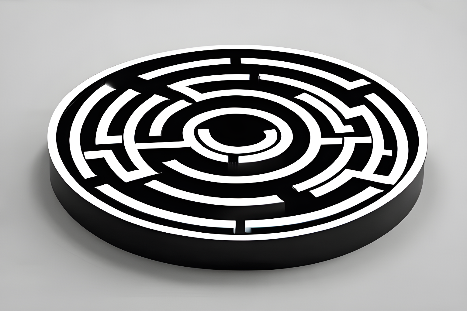 a circular maze