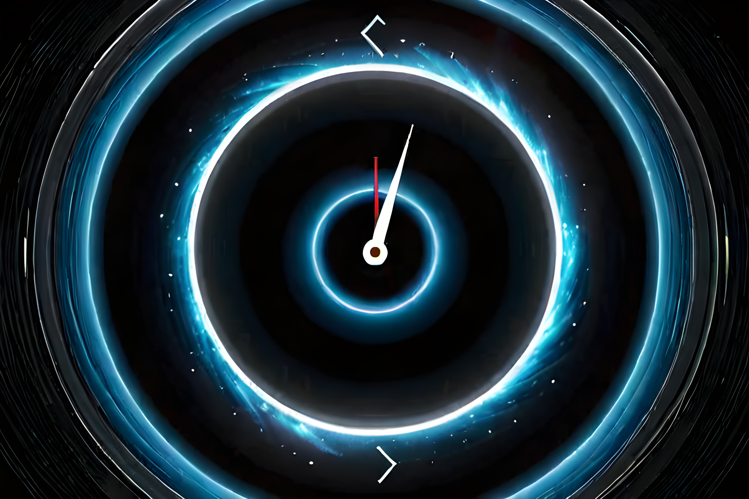 a clock entering a black hole, 4k