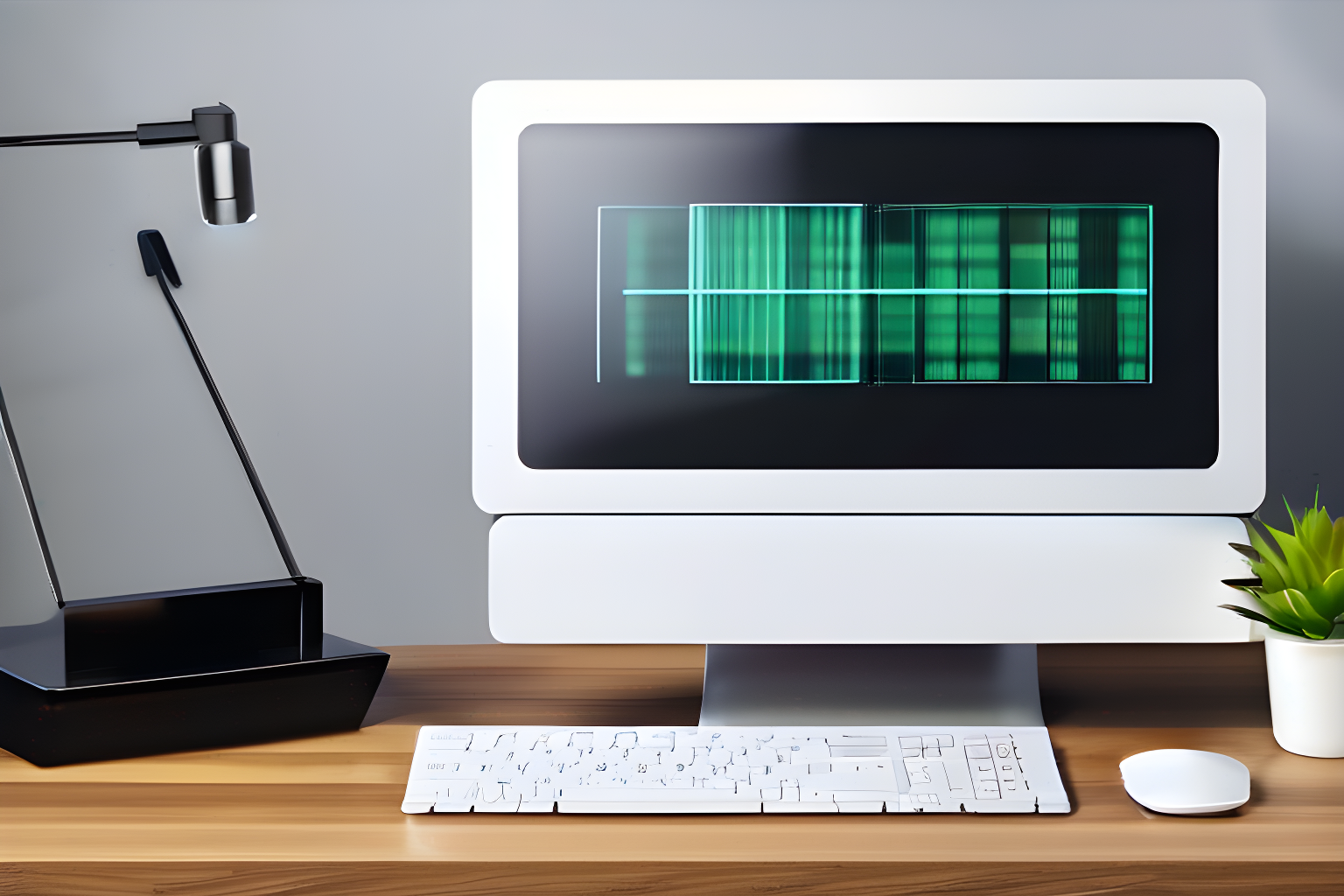 a computer monitor showing transfer of data