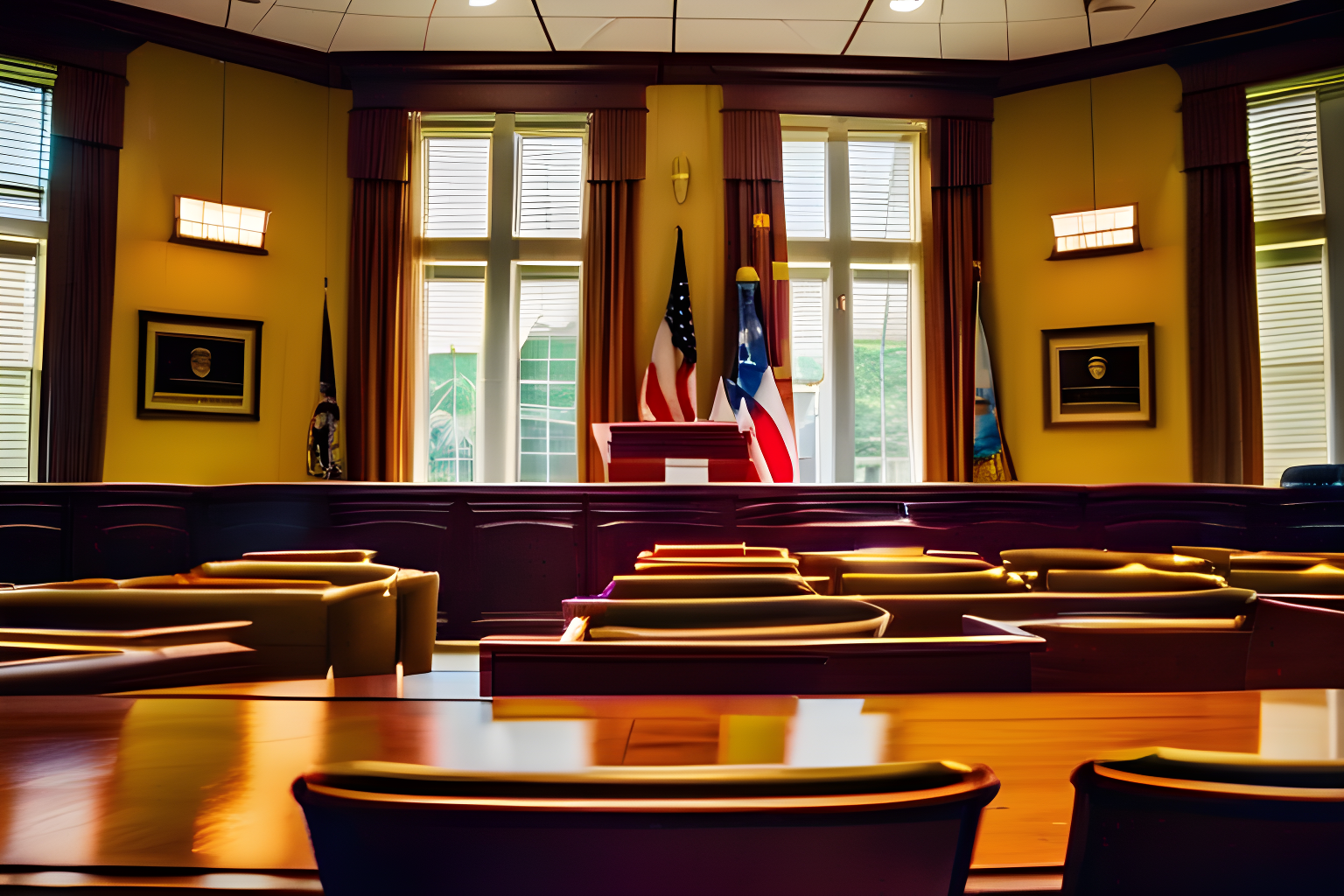 a court room in louisiana