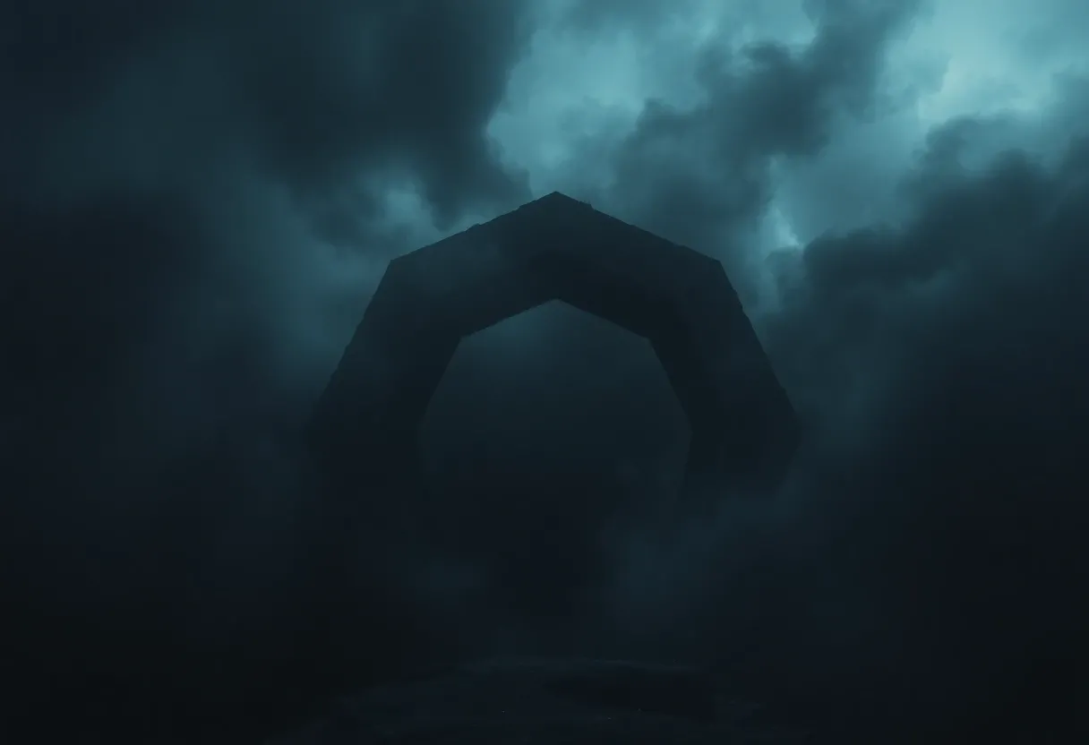 a dark and mysterious portal mindtrip