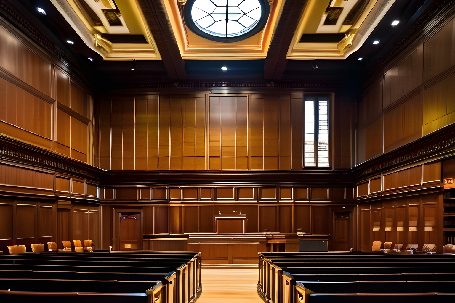 a full court room