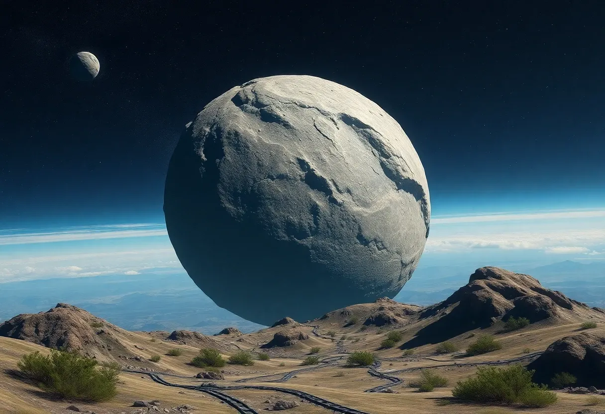 a giant asteroid