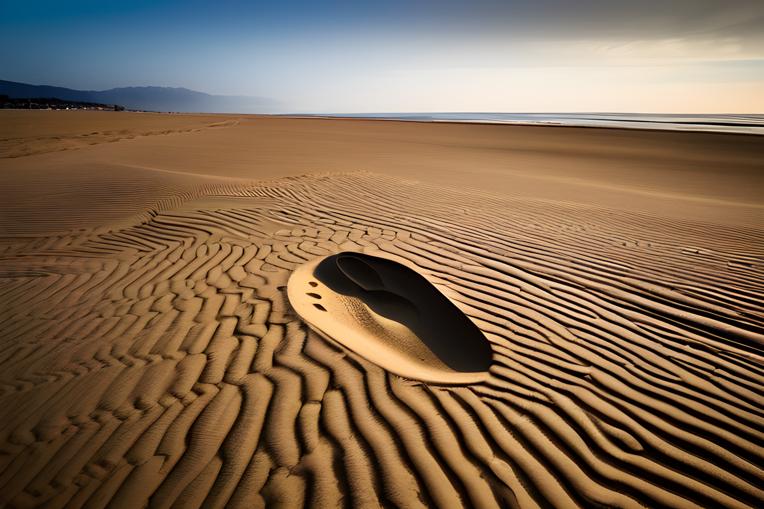 a giant footprint