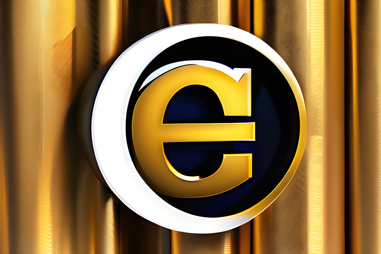 a golden internet explorer icon