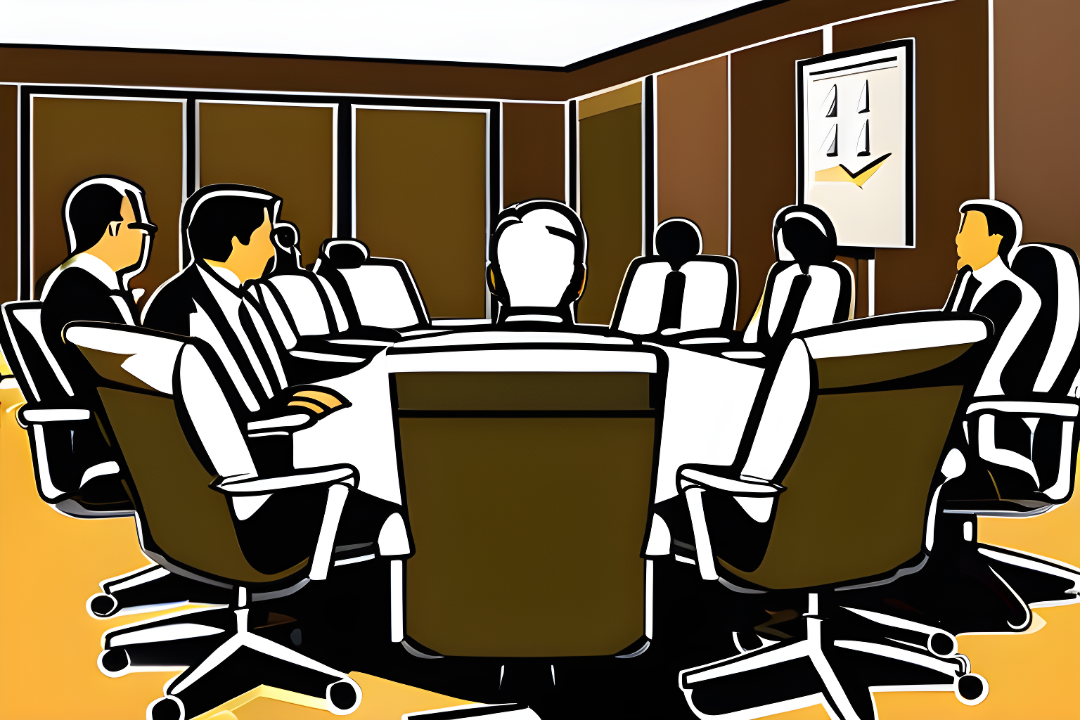 a group of auditors in a board room