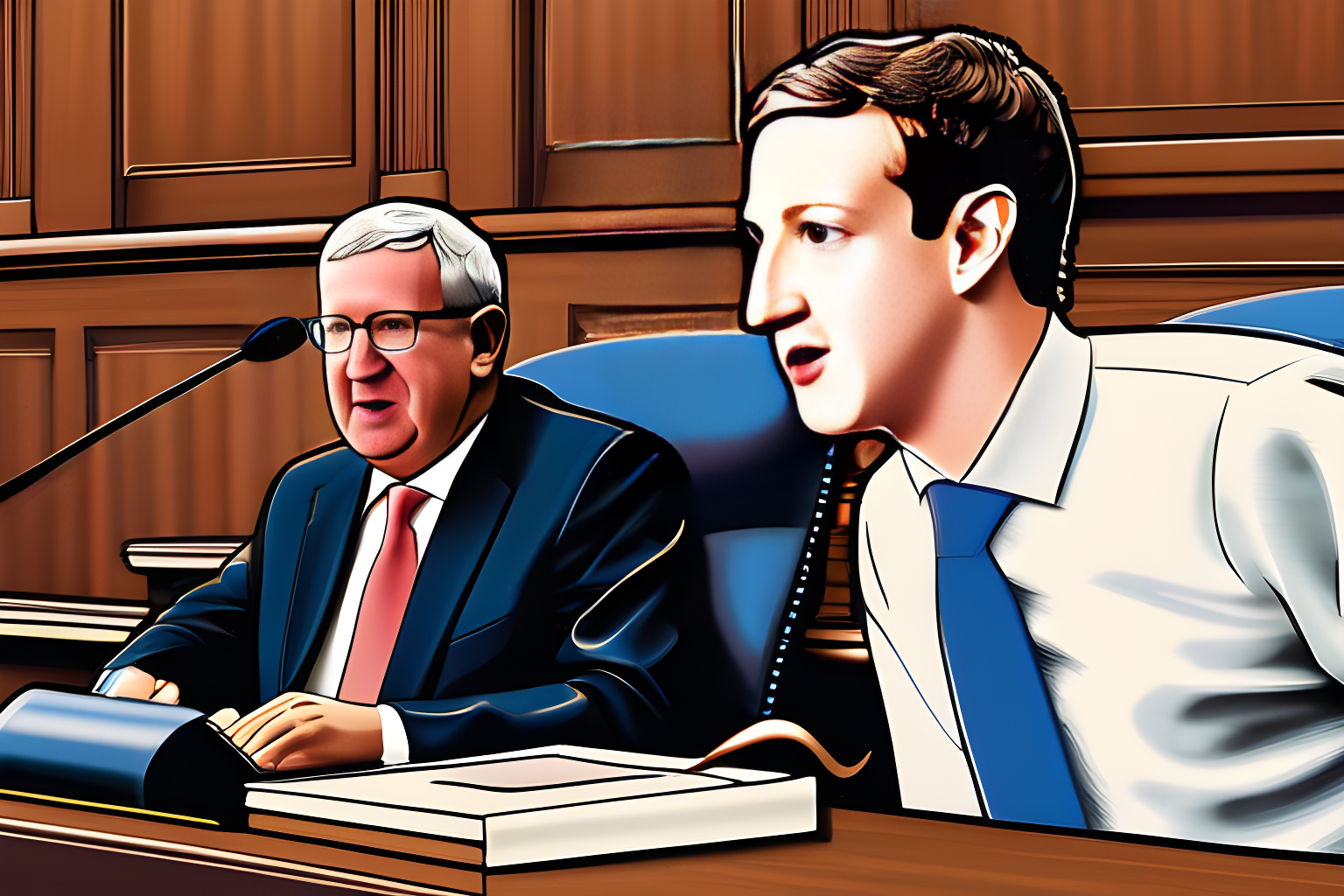 a judge chasing after mark zuckerberg