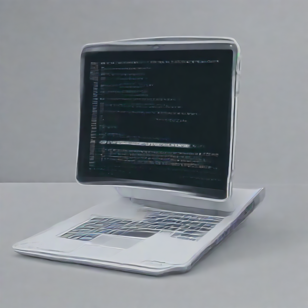 a laptop displaying code